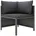 4-Sitzer-Gartensofa Loungesofa grau