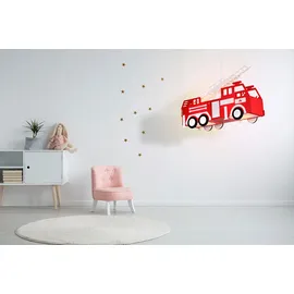 GLOBO LED Feuerwehr Auto Decken Pendel Lampe Leuchte Beleuchtung Kinder- Spiel- Zimmer