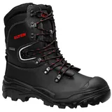 Sicherheitsschuhe ARBORIST S3 Herren Forststiefel leicht schwarz Waterproof-Rindleder 45