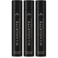 3 x Schwarzkopf Silhouette Super Hold Hairspray 500 ml.