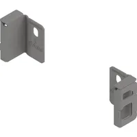 Blum Merivobox Holzrückwandhalter, Höhe N (82,5 mm), links/rechts, indiumgrau
