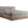 MKS Boxspringbett 160 x 200 cm H4 Hellgrau