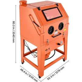 Vevor Sandstrahlkabine Stahl 926 L orange