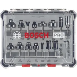 Bosch Fräser-Set 1/4 Zoll-Schaft 15-teilig