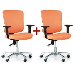 Bürostuhl, Schreibtischstuhl HILSCH 1+1 GRATIS, orange