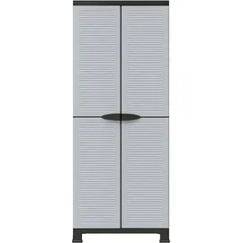 vidaXL Kunststoffschrank 0,68 x 0,39 x 1,72 m grau