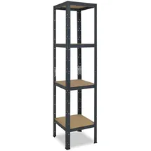 shelfplaza Schwerlastregal Metall 180x60x60 cm anthrazit 4 Böden