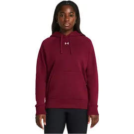 Under Armour Rival Fleece Hoodie Damen 625 cardinal/white XS