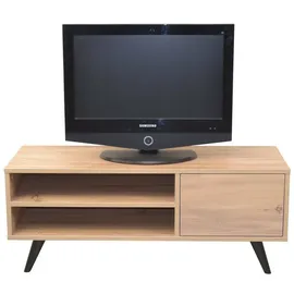 moebel-direkt-online Heike TV-Möbel 110 x 40 x 44 cm Braun Metall/Massivholz/Melamin/Holzwerkstoff