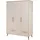 roba Kinderkleiderschrank Jil 3-türig mit 2 Schubladen onesize Holz massiv beige