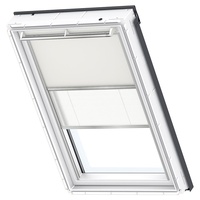 VELUX Verdunkelungs-Rollo Duo DFD FK06 1085S Beige/Weiß, Schiene: alu