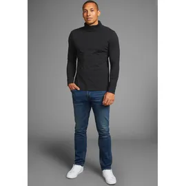 Bruno Banani Rollkragenshirt BRUNO BANANI, Herren, Gr. L (52/54), schwarz, Obermaterial: 100% Baumwolle, unifarben, Basic, normal, Shirts, auch zum Unterziehen