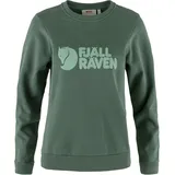 Fjällräven Logo Sweatshirt Deep Patina/Misty Green XS