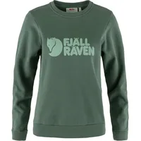 Fjällräven Logo Sweatshirt Deep Patina/Misty Green XS