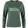 Fjällräven Logo Sweatshirt Deep Patina/Misty Green XS
