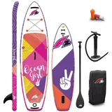 F2 Junior SUP Stand Up Paddle Board Ocean Girl 8'2'' Pink 2025 - Rosa