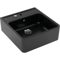 Villeroy & Boch V&B Spülstein-Einzelbecken m Abl.garn, Exzenter, pure