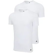 adidas 2er Pack Crew Neck Shirt Active Flex Cotton Weiß XL
