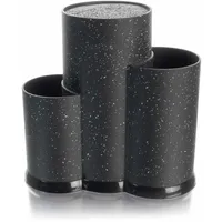 Big-pan Messerständer Messeraufbewahrung Universal Messerblock Utensilienhalter herausnehmbarer Borsteneinsatz Besteckbehälter