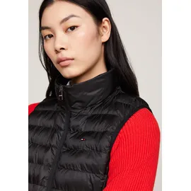 Tommy Hilfiger »LW PADDED GLOBAL STRIPE Vest (Global Serie TH WOMEN), Reißverschlusstaschen schwarz