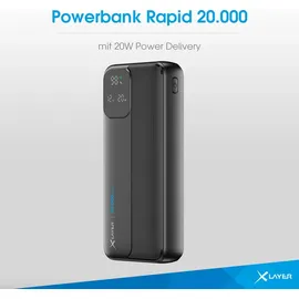 Xlayer Rapid 20000 mAh I 20W I Power Delivery 3.0 I USB-C I Akku