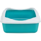 Trixie Katzentoilette Classic 37 x 15 x 47 cm Petrol/Weiß