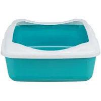 Trixie Katzentoilette Classic 37 x 15 x 47 cm Petrol/Weiß