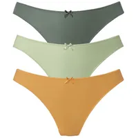 PETITE FLEUR String Damen khaki+hellgrün+mango Gr.40/42