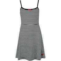 Pussy Deluxe - Rockabilly Kurzes Kleid - Stripey Classic Dress - XS bis XXL - für Damen - Größe XL - schwarz/weiß - XL