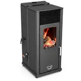 Baba's Kaminofen Eco Hybridofen Pellets und Holz Kombiofen Pelletofen ohne Strom, 8 kW, Dauerbrand, Dauerbrandofen, Holzofen Holz Ofen Kamin