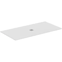Ideal Standard Ultra Flat S + Rechteck-Brausewanne 200 x 100 cm, Ablaufposition: zentriert, Duschwannen, carraraweiß