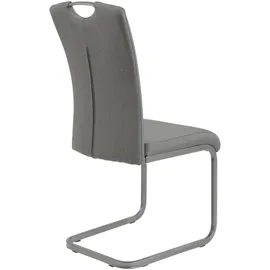Hela Mid.you Schwingstuhl-Set, Anthrazit, Grau, Metall, Textil, U-Form, 43x98x56 cm, mit Griff, Esszimmer, Stühle, Esszimmerstühle, Schwingstühle