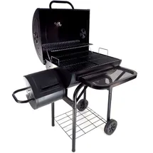 grillgourmet Holzkohlefassgrill schwarz
