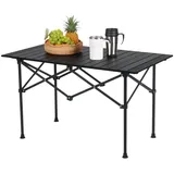 Relaxdays Campingtisch Faltbar Schwarz