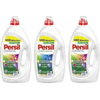 PERSIL Kraft-Gel-Set 3x 100 Waschladungen (300WL) 2x Color & 1x Universal, Flüssigwaschmittel mit Tiefenrein Technologie, für reine Wäsche und hygienische Frische für die Maschine