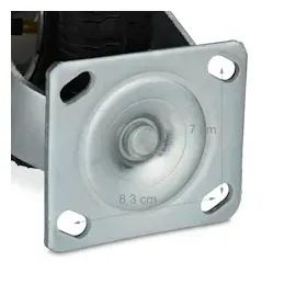 Relaxdays Bockrolle, 2.50-4, Traglast 120 kg, Gummi, Stahlplatte, luftbereift, Schwerlastrad, Gummirolle, schwarz/silber