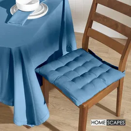 Homescapes Tischdecke rund 178 cm Blau