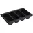 APS Besteckkasten GN 1/1 53 x 32,5 cm 4 Fächer Kunststoff schwarz