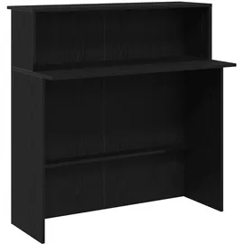 vidaXL Empfangstheke Schwarz 100x50x103,5 cm Holzwerkstoff -