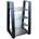 myWall HiFi Regal x x 58 2 Grau/Schwarz Glas