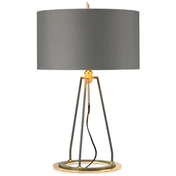 Ferrara Tischleuchte dunkelgrau, goldfarben poliert 737mm Elstead Lighting FERRARA-TL-GPG