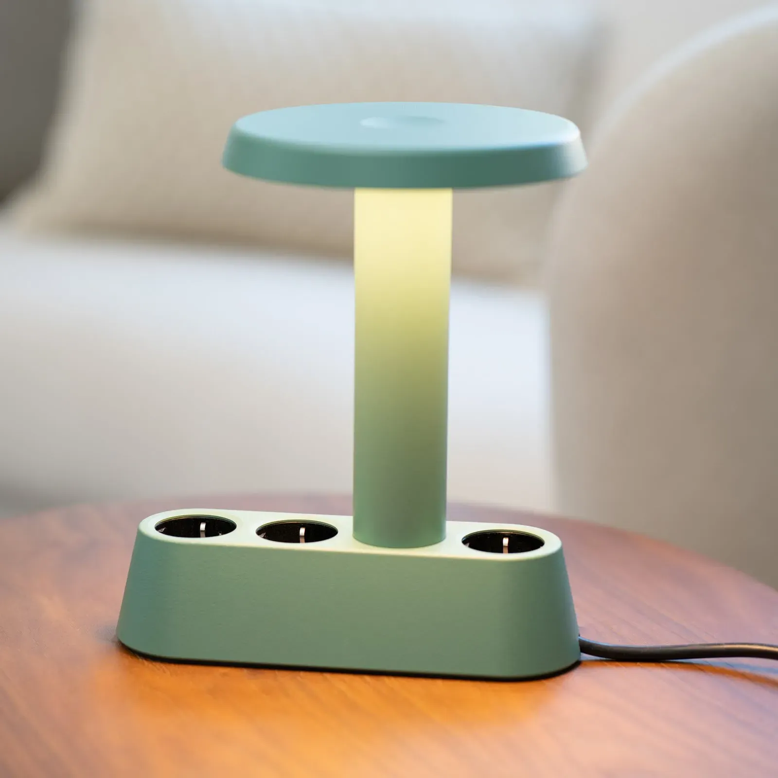 Tischleuchte NOMAD COLLECTION, NOMAD LAMP 01, dimmbar, Grün, für Wohnzimmer, Aluminium, Design - 19.1