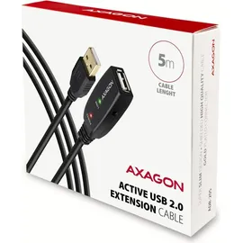 AXAGON USB-A auf USB-A 5 m Schwarz