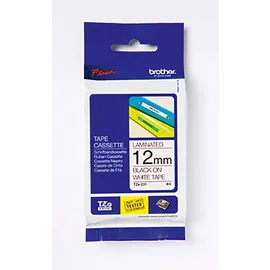 Brother Original P-touch Schriftband TZe-535 12 mm, weiß auf blau (kompatibel u.a. mit Brother P-touch PT-H100LB/R, -H105, -E100/VP, -D200/BW/VP, -D210/VP)
