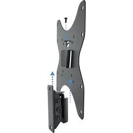 TooQ LP1342T-B - Wandhalterung für 23"-42" Bildschirme, neigbar +5°/-10°, Schwarz,