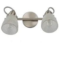 LINDBY Bad-Wandleuchte Kara, 31 cm, 2-flg., Glas für Badezimmer