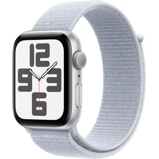 2024 GPS 44 mm Aluminiumgehäuse Silber, Sport Loop Blaue Wolke