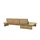 KOINOR Eckcouch Leder 3-Sitzer Braun