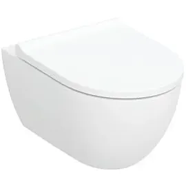 Geberit Acanto Set Wand-WC Tiefspüler, geschlossene Form, TurboFlush, mit WC-Sitz, 502774008