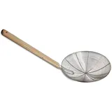 AAF Nommel ® Metallsieb mit Holzgriff Wok-Sieb Öl Löffel Ø 025 cm Nr. 025